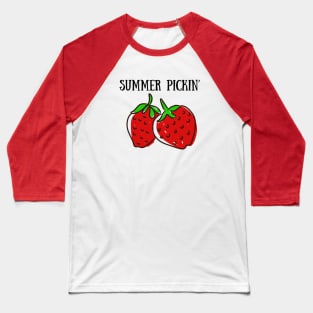 Strawberries, Fruit, Summer Picking, Harvest, Agriculture, Summer Baseball T-Shirt